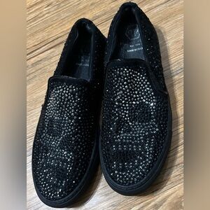 Philipp Plein women's moccasin shoes skull Design
